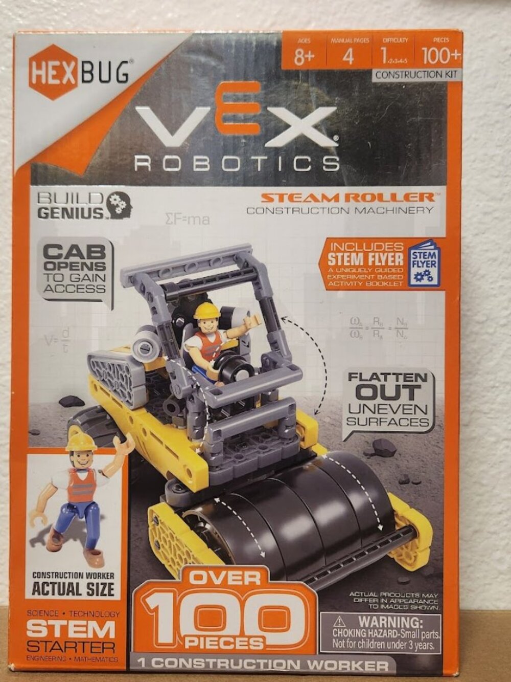 NEW HEXBUG VEX Robotics Steam Roller Building Kit Set Toy Construction Toy STEM